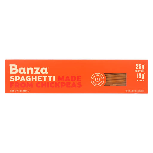 Banza Chickpea Pasta - Spaghetti - Case Of 12 - 8 Oz.