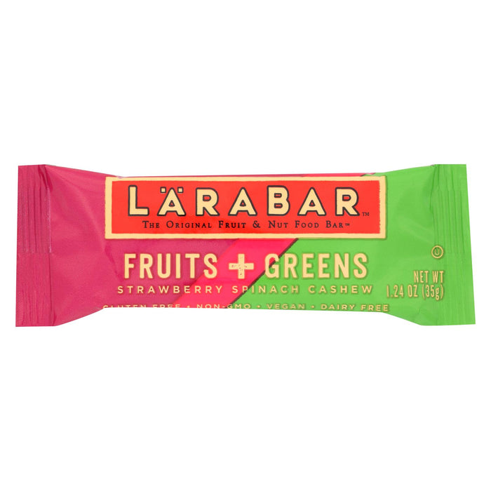 Larabar Fruit And Green Bar - Strawberry Spinach Cashew - Case Of 15 - 1.24 Oz