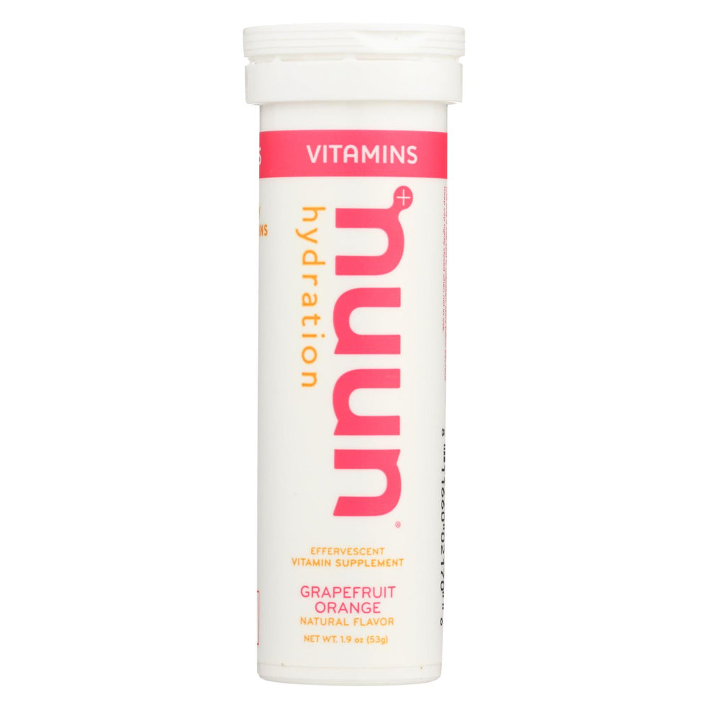 Nuun Vitamins Drink Tab - Grapefruit - Ornge - Case Of 8 - 12 Tab