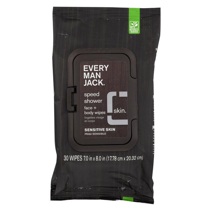 Every Man Jack Wipes - Shower - Face - Body - Case Of 4 - 30 Count