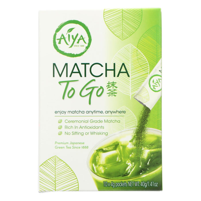 Aiya Tea Stick - Matcha To Go - Case Of 8 - 10 Count