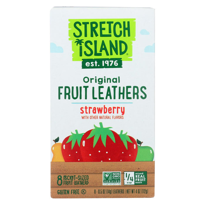 Stretch Island Organic Fruit Strip - Strawberry - Case Of 9 - 4 Oz.