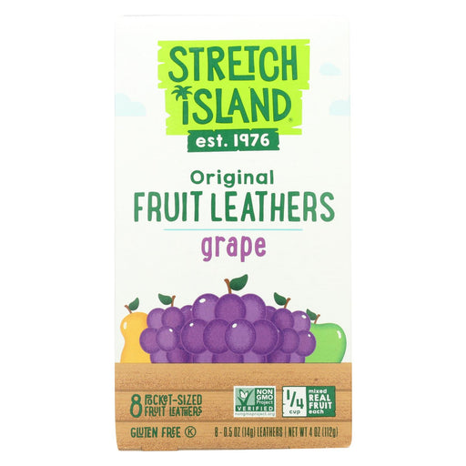 Stretch Island Organic Fruit Strip - Grape - Case Of 9 - 4 Oz.