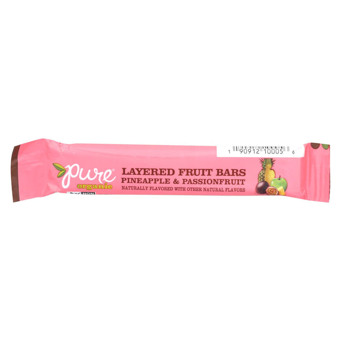 Pure Organic Organic Layered Fruit Bar - Pineapple And Passionfruit - Case Of 20 - .63 Oz