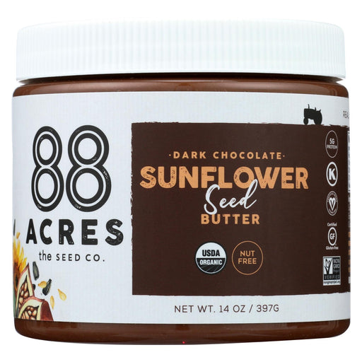 88 Acres Seed Butter - Chocolate Sunflower - Case Of 6 - 14 Oz.