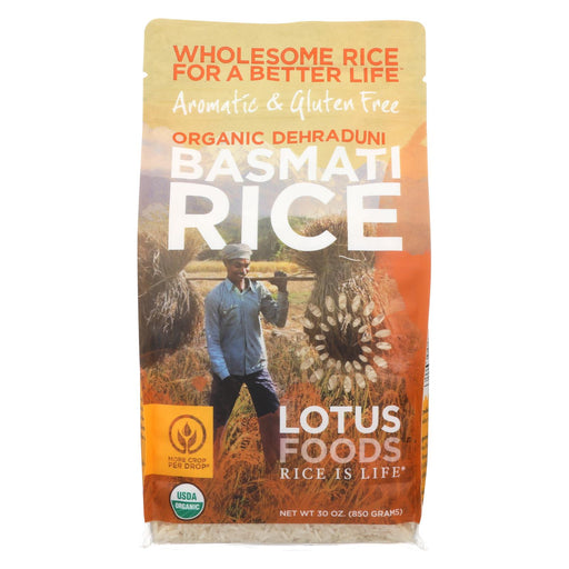 Lotus Foods Organic Rice - Jasmine - Case Of 6 - 30 Oz
