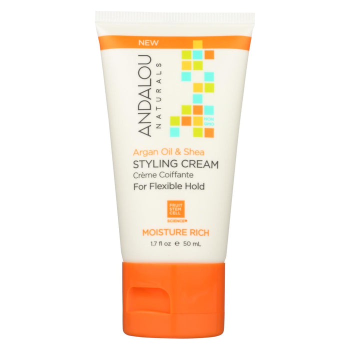 Andalou Naturals Styling Cream - Argan - Shea - Case Of 6 - 1.7 Fl Oz