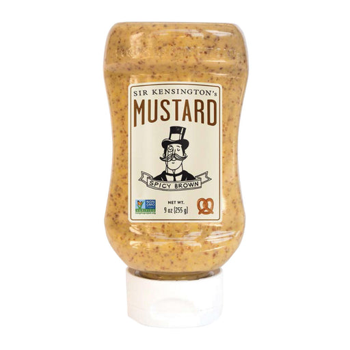 Sir Kensington's Mustard - Spicy Brown Squeeze Bottle - Case Of 6 - 9 Oz