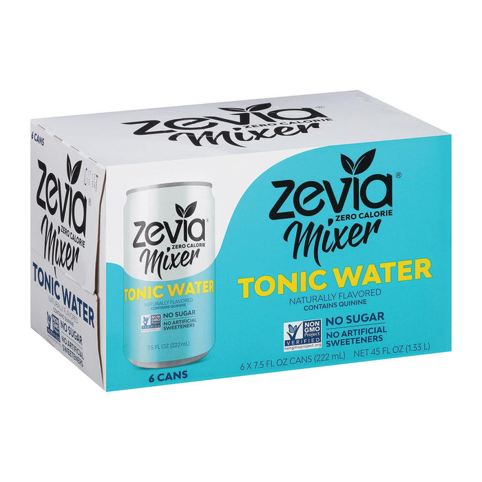 Zevia Zero Calorie Mixer - Tonic Water - Case Of 4 - 6-7.5 Fl Oz