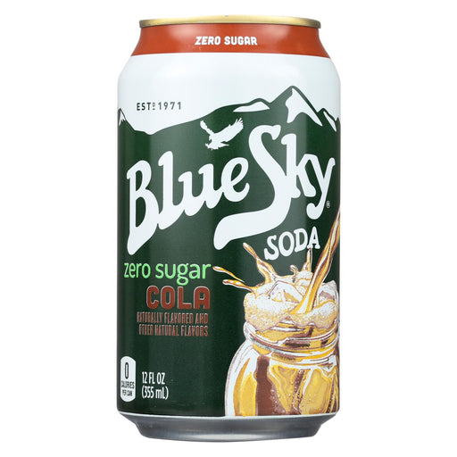 Blue Sky Soda - Zero Cola - Case Of 4 - 6-12 Fl Oz.