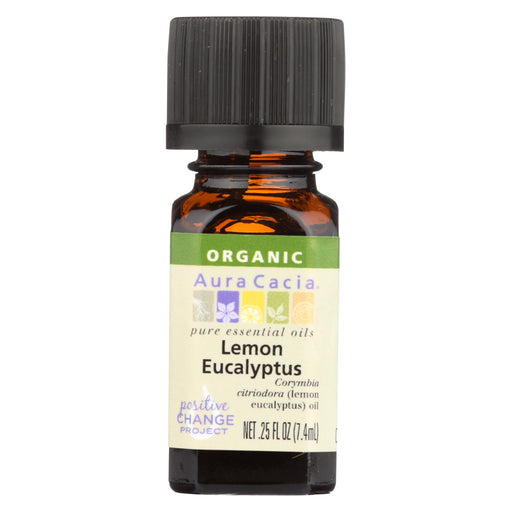 Aura Cacia Essential Oil - Organic - Lemon Eucalypts - .25 Fl Oz