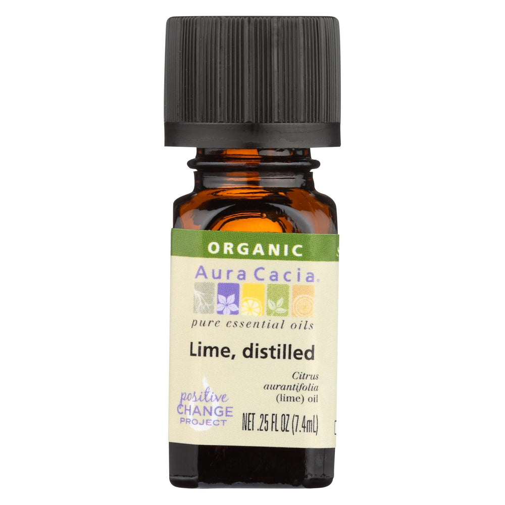 Aura Cacia Essential Oil - Organic - Lime - .25 Fl Oz