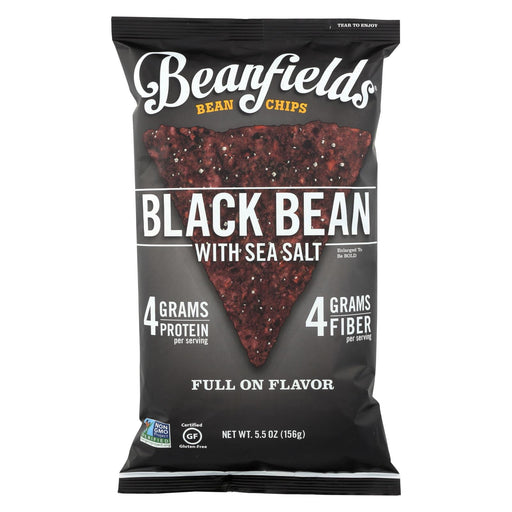 Beanfields Black Bean And Rice Chips -sea Salt - Case Of 6 - 5.5 Oz