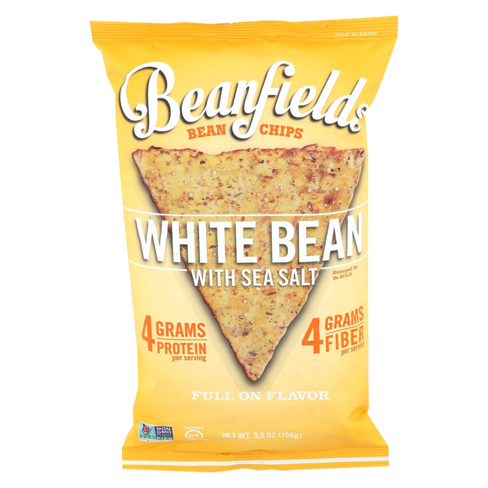 Beanfields White Bean And Rice Chips - Sea Salt - Case Of 6 - 5.5 Oz