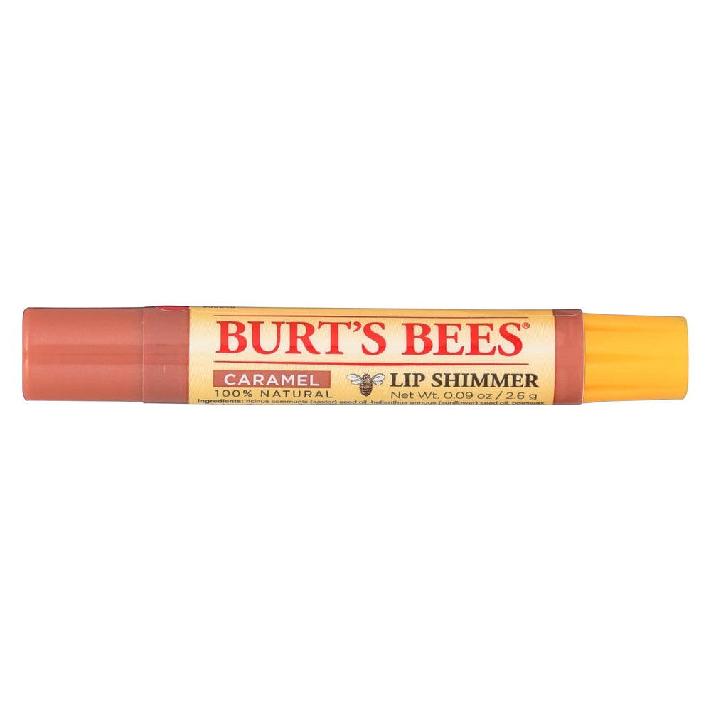 Burts Bees Lip Shimmer - Caramel - Case Of 4 - 0.09 Oz
