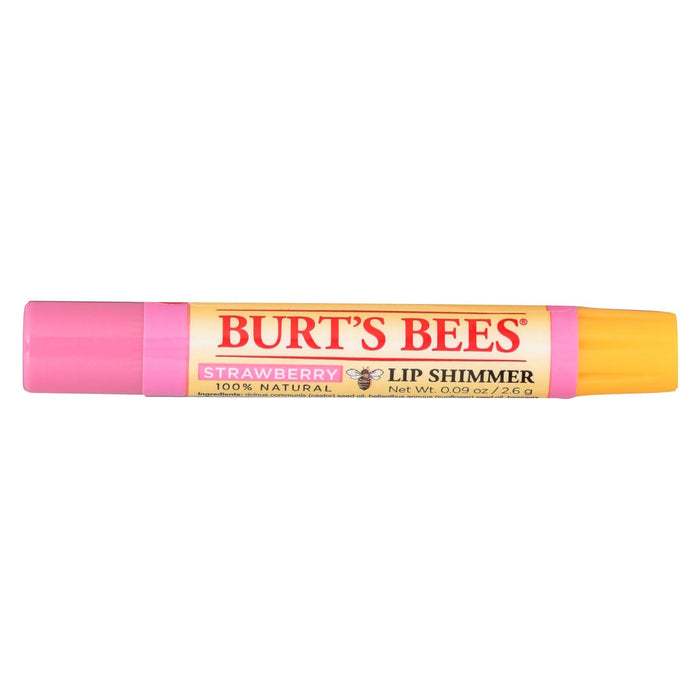 Burts Bees Lip Shimmer - Strawberry - Case Of 4 - 0.09 Oz