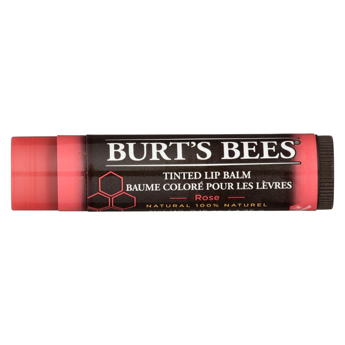 Burts Bees Lip Balm - Tint - Rose - Case Of 2 - .15 Oz