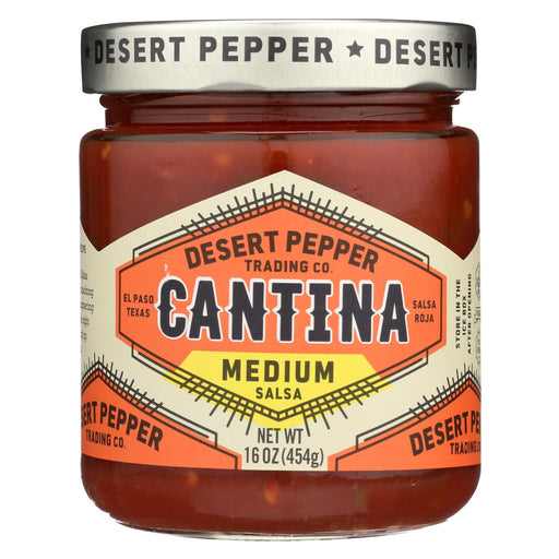 Desert Pepper Trading Cantina Salsa - Medium Red - Case Of 6 - 16 Oz