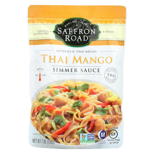 Saffron Road Simmer Sauce - Tahi Mango - Case Of 8 - 7 Oz
