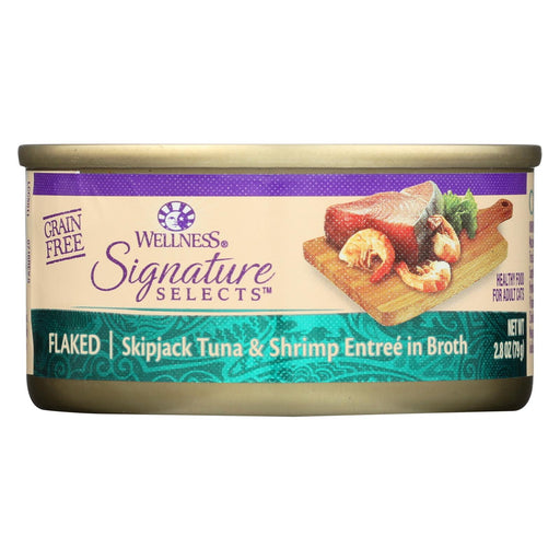 Wellness Pet Products Cat - Can - Tuna - Shrimp - Signature Selects - Case Of 12 - 2.8 Oz
