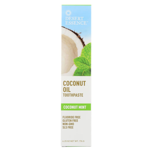 Desert Essence Coconut Oil Toothpaste - Mint - 6.25 Oz