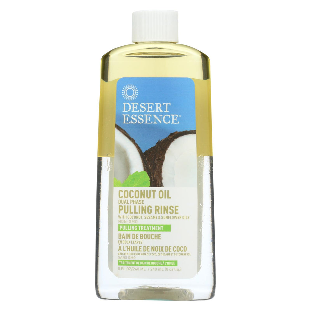 Desert Essence Pulling Rinse With Coconut Sesame And Sunflower Oils - 8 Fl Oz