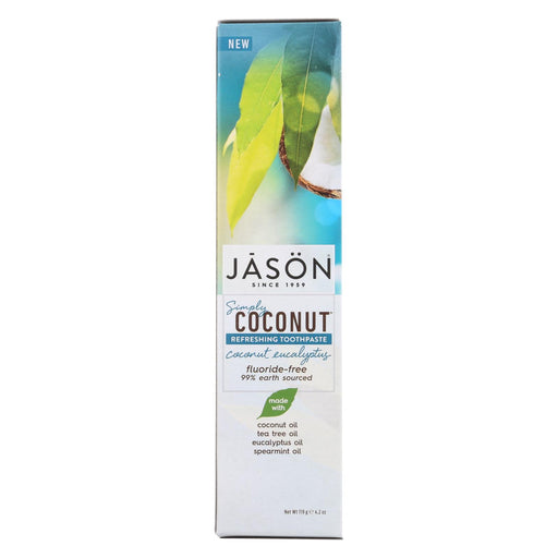 Jason Natural Products Refreshing Toothpaste - Coconut Eucalyptus - 4.2 Oz