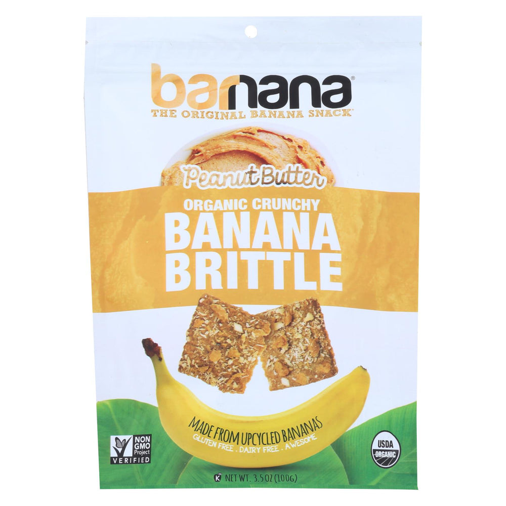 Barnana Ban Brittle - Organic - Peanut Butter - Case Of 10 - 3.5 Oz