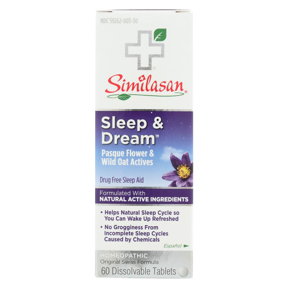 Similasan Sleep & Dream - Pasque Flower & Wild Oat Actives - 60 Count