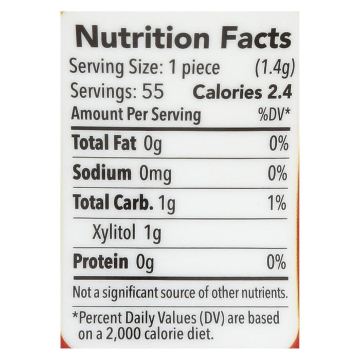Spry Xylitol Gum - Stronger Longer Cinnamon - Case Of 6 - 55 Count