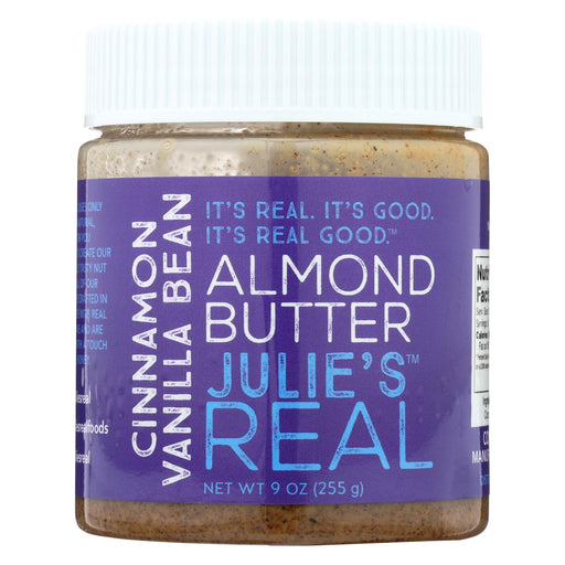 Julie's Real Almond Butter - Cinnamon Vanilla Bean - Case Of 6 - 9 Oz.