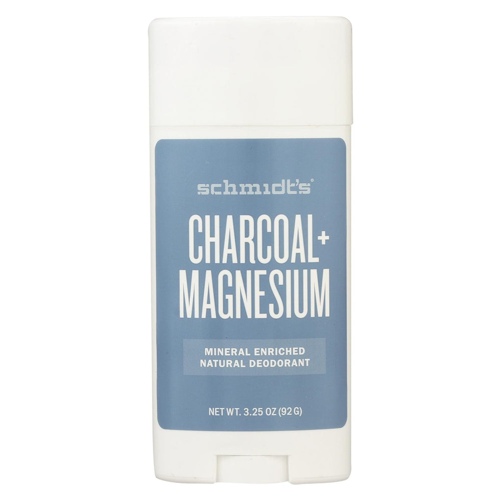 Schmidt's Natural Deodorant Stick - Charcoal And Magnesium - 3.25 Oz