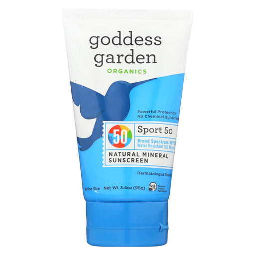 Goddess Garden Sunscreen - Sport - Spf 50 - Tube - 3.4 Oz