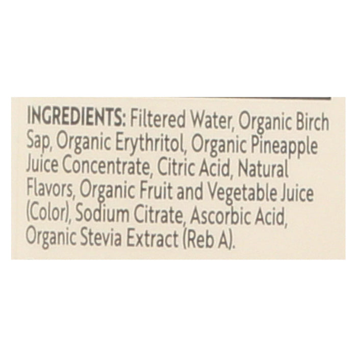 Treo Birch Water Beverage - Coconut Pineapple - Case Of 12 - 16 Fl Oz.