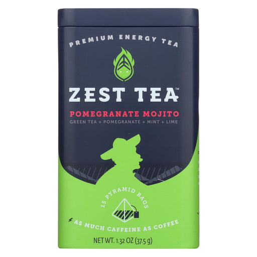 Zest Tea - Green Tea - Pomegranite Mojito - Case Of 6 - 1.32 Oz.