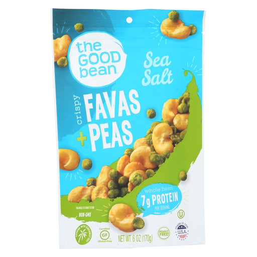 The Good Bean Fava-peas - Sea Salt - Case Of 6 - 6 Oz