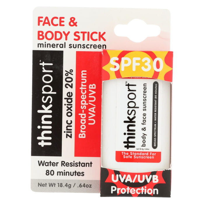 Thinksport Sunscreen - Face & Body - Spf 30 - .64 Oz