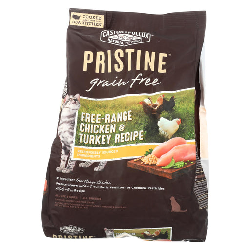 Castor And Pollux Pristine Grain Free Dry Cat Food - Chicken & Turkey - Case Of 5 - 3 Lb.