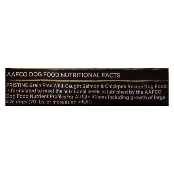 Castor And Pollux Pristine Grain Free Dry Dog Food - Salmon & Chickpea - Case Of 5 - 4 Lb.