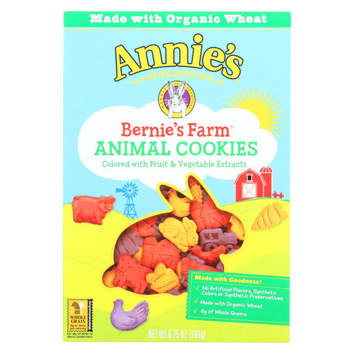 Annie's Homegrown Bernie's Farm Animal Cookies - Case Of 12 - 6.75 Oz.