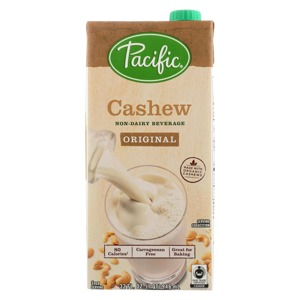 Pacific Natural Foods Cashew Beverage - Organic - Original - Case Of 6 - 32 Fl Oz