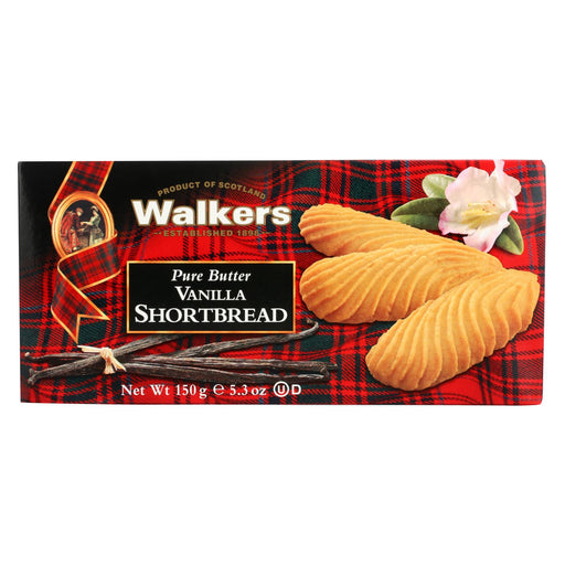 Walkers Shortbread Cookie - Shrtbread - Vanilla - Case Of 12 - 5.3 Oz