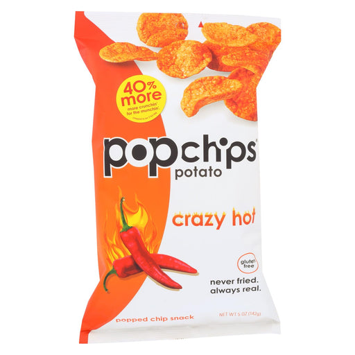 Popchips Potato Chip - Crazy Hot - Case Of 12 - 5 Oz