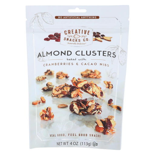 Creative Snacks Almond Clusters - Cranberry & Cacao - Case Of 12 - 4 Oz
