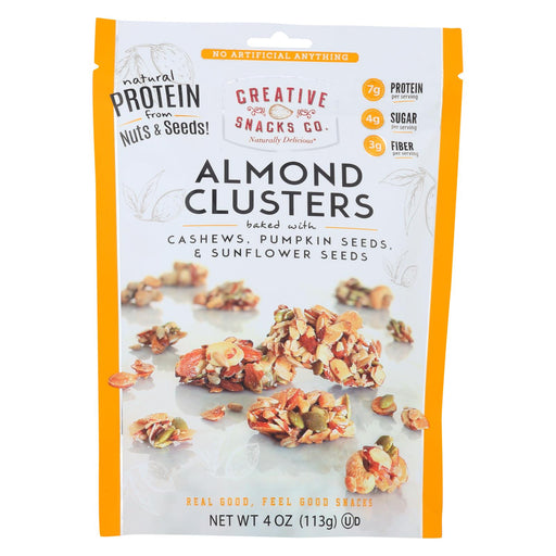 Creative Snacks Almond Clusters - Cashew & Seeds - Case Of 12 - 4 Oz