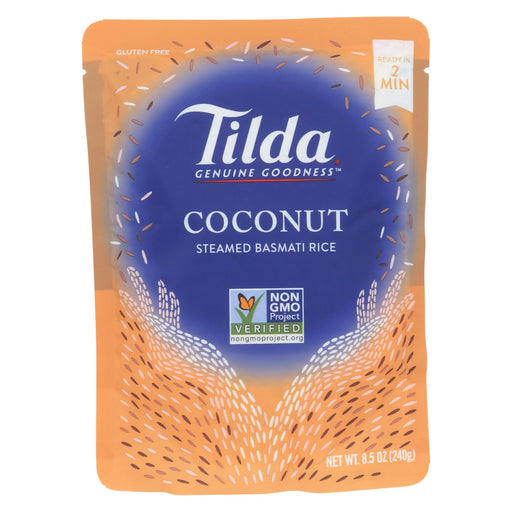 Tilda Rice - Basmati - Coconut - Ready Heat - Case Of 6 - 8.5 Oz