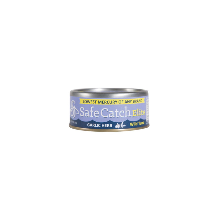 Safe Catch Elite Wild Tuna - Garlic Herb - Case Of 6 - 5 Oz
