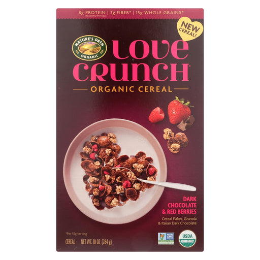 Nature's Path Cereal - Organic - Love Crunch Dark Chocolate And Red Berries - Case Of 6 - 10 Oz