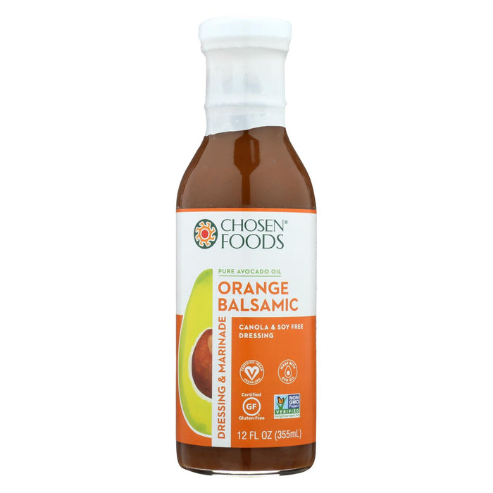 Chosen Foods - Salad Dressing - Orange Balsamic - Case Of 6 - 12 Fl Oz.