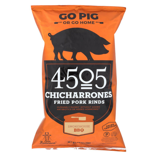 4505 Pork Rinds - Chicharones - Smokehouse Bbq - Case Of 12 - 2.5 Oz